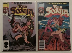 Red Sonja #1 VF #2 Fine Set Lot 1985 Simonson Movie Adaptation