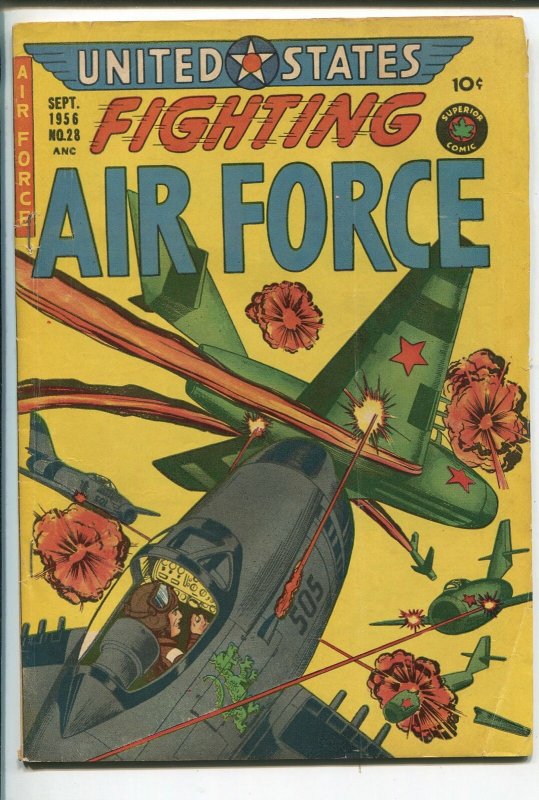 UNITED STATES FIGHTING AIR FORCE #28 1956-SUPERIOR-CANADA-KOREA-fn minus