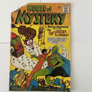 House of Mystery 147   Martian Manhunter vs the Orchestra of Doom  VF+  1964 DC