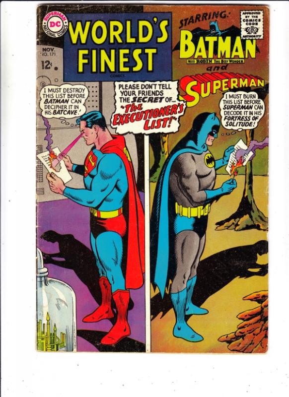 World's Finest #171 (Nov-67) VG/FN+ Mid-Grade Superman, Batman, Robin