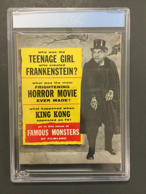 FAMOUS MONSTERS 1, CGC 4.0, 1959 WARREN PUBLISHING, 1ST WARREN MONSTER MAGAZINE 