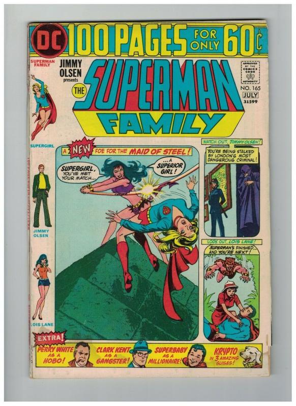 SUPERMAN FAMILY 165 VG 100 PAGE GIANT