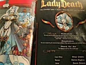 Lady Death The Crucible #1 Of 6 Chaos Comics Chromium Foil 1996 LIMITED EDITION  