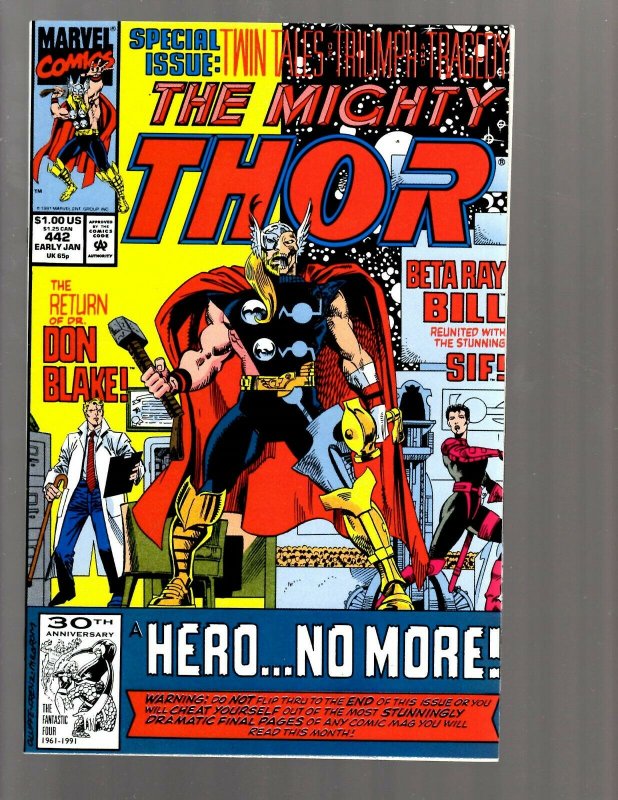 12 Thor Marvel Comics #442 443 444 445 446 447 448 449 450 451 452 +341 GK39