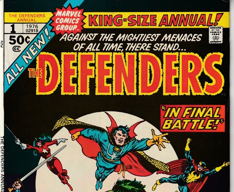 Defenders(vol. 1) Annual # 1 Showdown with Nebulon and the Headmen !