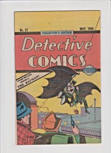 DETECTIVE COMICS #27-1'st. BATMAN-OREO COOKIES REPRINT-1984