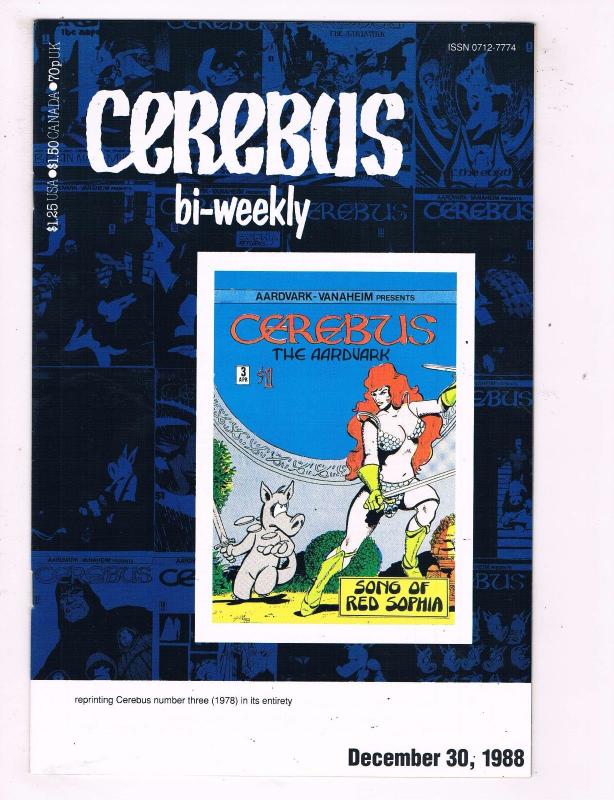 Lot Of 7 Cerebus Bi-Weekly Aardvark Vanaheim Comic Books # 3 5 6 7 8 9 10 AD27