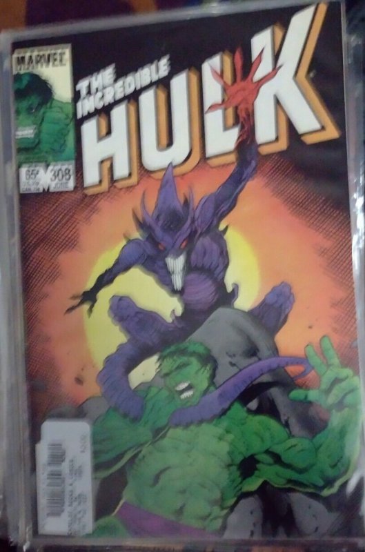 Incredible Hulk  # 308 1985 Marvel DISNEY crossroads monster IMMORTAL ?