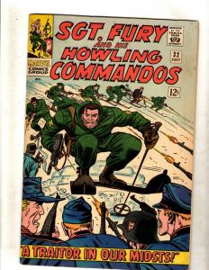 Sgt. Fury & His Howling Commandos # 32 FN/VF Marvel Silver Age Comic Book JF11