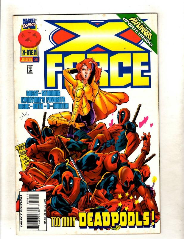 Lot Of 12 X-Force Marvel Comic Books # 56 57 58 59 60 61 62 64 65 66 67 68 J360