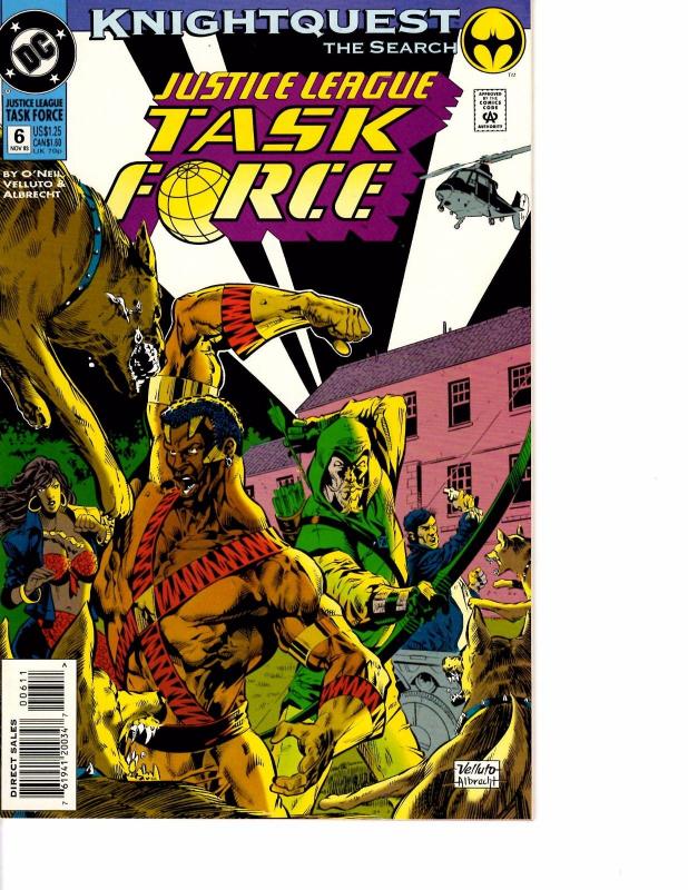 Lot Of 2 Justice League Task Force DC Comic Book #5 6 AB3