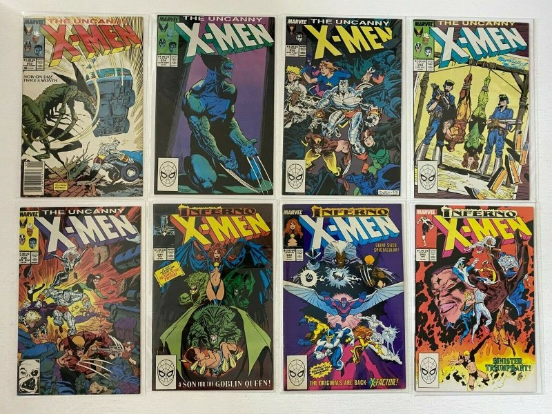 Uncanny X-Men Comic Lot 37 Diff #202-250 AVG 7.0(6.0-8.0) (1986-1989)