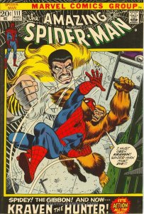 Amazing Spider-Man, The #111 FN ; Marvel | Kraven - the Gibbon