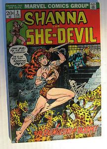 Shanna She-Devil #2 (MCG 2/73) VF+ to VF/NM Steranko-c/a....