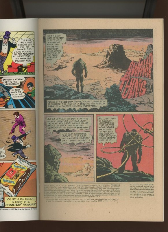 (1976) Swamp Thing #22: BRONZE AGE! (7.5/8.0)