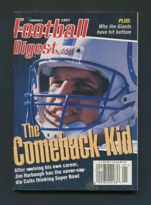 Football Digest / Jim Harbaugh / January 1997