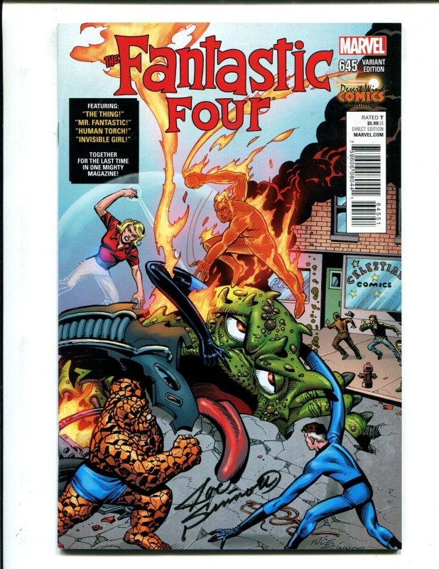 Fantastic Four #645 - Signed Joe Sinnott w/COA, Desert Wind Variant (9.2) 2015