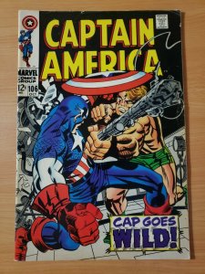 Captain America #106 ~ VERY FINE - NEAR MINT NM ~ 1968 Marvel Comics