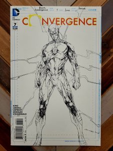 Convergence #7 FN/VF 7.0 (DC 2015) Brett Booth 1:100 Sketch Variant