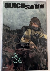 Quicksand #1 1:10 Variant NM Signed by JONATHAN HEDRICK with COA Key Issue!