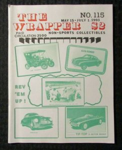 1993 THE WRAPPER Non-Sports Collectibles Fanzine #115 FN+ 6.5 Cars & Autos