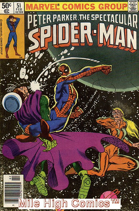 PETER PARKER (1976 Series)  (SPECTACULAR SPIDER-MAN) #51 NEWSSTAND Very Fine