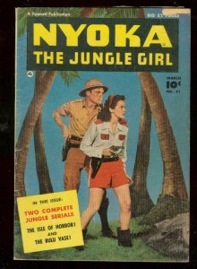 NYOKA THE JUNGLE GIRL #41 1950-MOVIE SERIAL PHOTO COVER VG