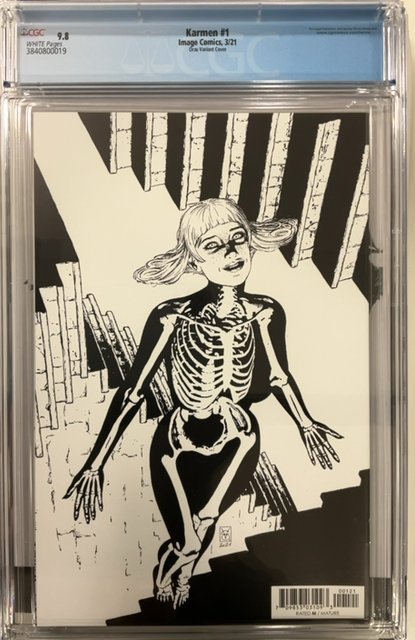 Karmen #1 Kirby's Comic Art & Black Cape Comics Variant (2020) CGC 9.8