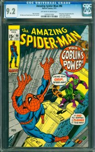 Amazing Spider-Man #98 CGC Graded 9.2 Green Goblin appearance.