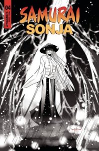 Samurai Sonja #4P VF/NM ; Dynamite | FOC 1:10 variant B&W Red Sonja spin-off