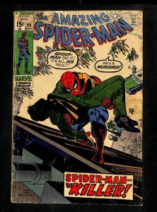 Amazing Spider-Man #90 GD 2.0 Death of Captain Stacy!