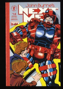 John Byrne's Next Men #14 NM 9.4 1st Cameo Hellboy!