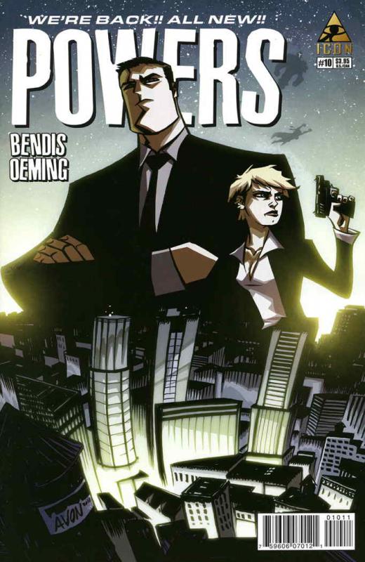 Powers (Vol. 3) #10 VF/NM ; Icon | Brian Bendis Penultimate Issue