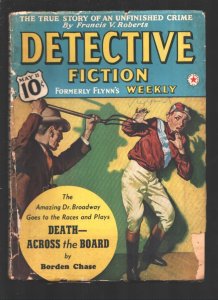 Detective Fiction Weekly 5/11/1940-Hero pulp-Dr. Broadway appears-Murder in the