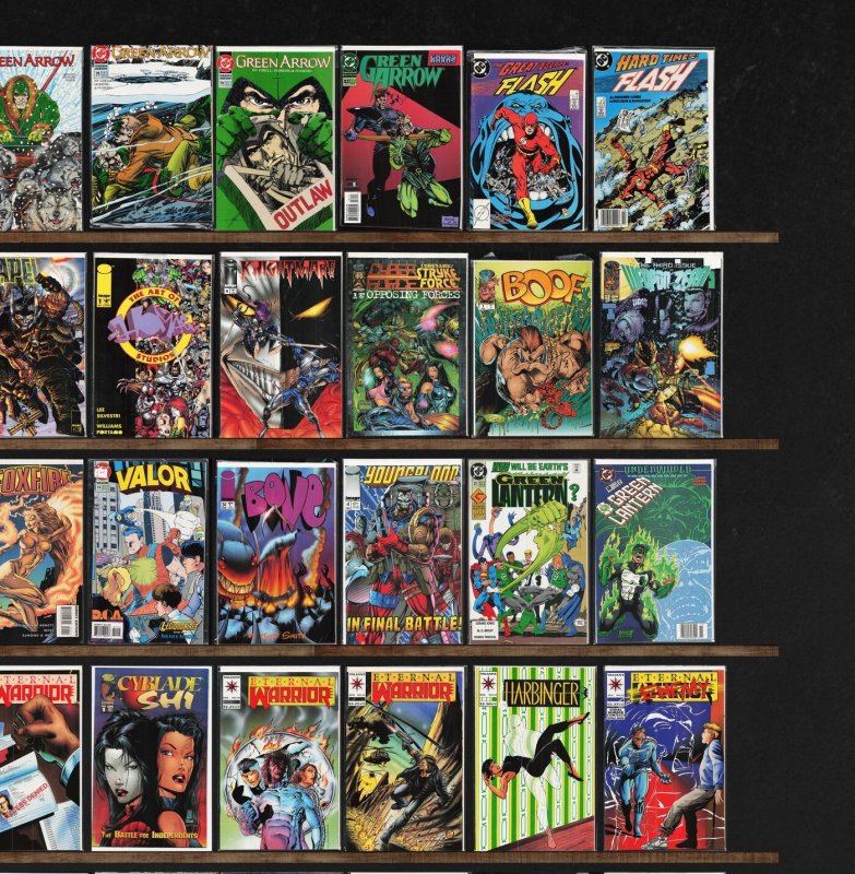 Huge Lot 150+ Comics with The Flash, Eternal Warrior, Excalibur & More!