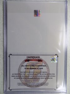 PUNISHER # 1 1:500 B & W VARIANT SIGNED BY ZECK WITH COA TOP LOADER