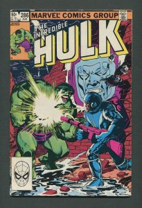 The Incredible Hulk #286  /  6.0 FN  /  Sal Buscema Art / August  1983