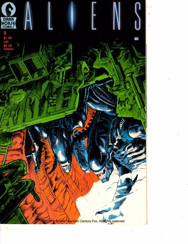 Lot Of 2 Comic Books Dark Horse Aliens Earth War #1 and Aliens #3  MS9