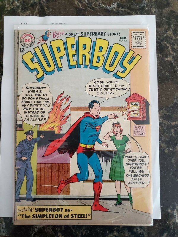 Superboy #105 (1963, DC) VG