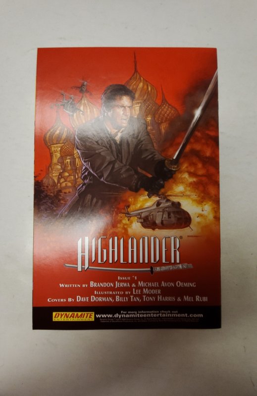 Highlander #0 NM Dynamite Comic Book J731