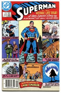 SUPERMAN #423 comic book 1986-DC COMICS-LAST ISSUE-ALAN MOORE