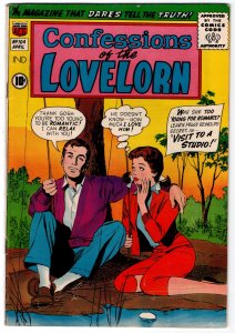 Confessions of The Lovelorn #104 (1959)  VG+ 4.5  c/f detached at 1 staple