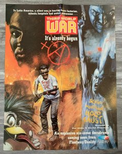 1990 THIRD WORLD WAR 17x22 Fleetway Quality Promo Poster FVF 7.0