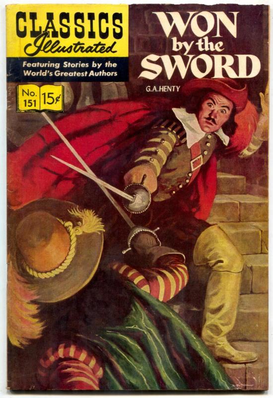 Classics Illustrated #151 HRN 150-Won by the Sword by GA Henty-1ST FN