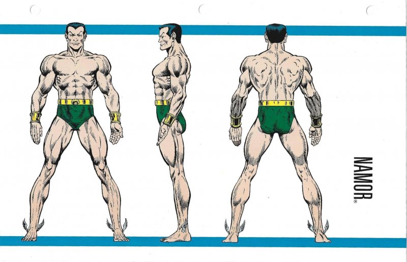 Official Handbook of the Marvel Universe Sheet- Namor