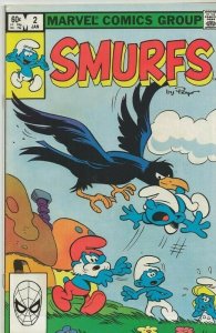 Smurfs #2 ORIGINAL Vintage 1983 Marvel Comics Papa Smurf
