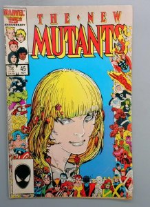 New Mutants #45, Uma Thurman Marvel, 1986
