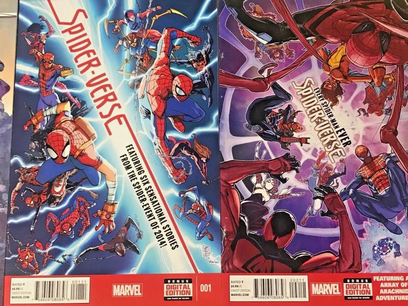 SPIDER-VERSE#1-5 VF/NM LOT 2015 SECRET WARS (6 BOOKS) MIXED LOT MARVEL COMICS