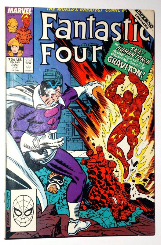 Fantastic Four #322 (FN, 1989)