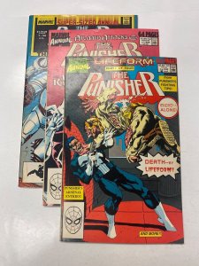 3 Punisher Annual MARVEL comic books #1 2 3 50 KM15